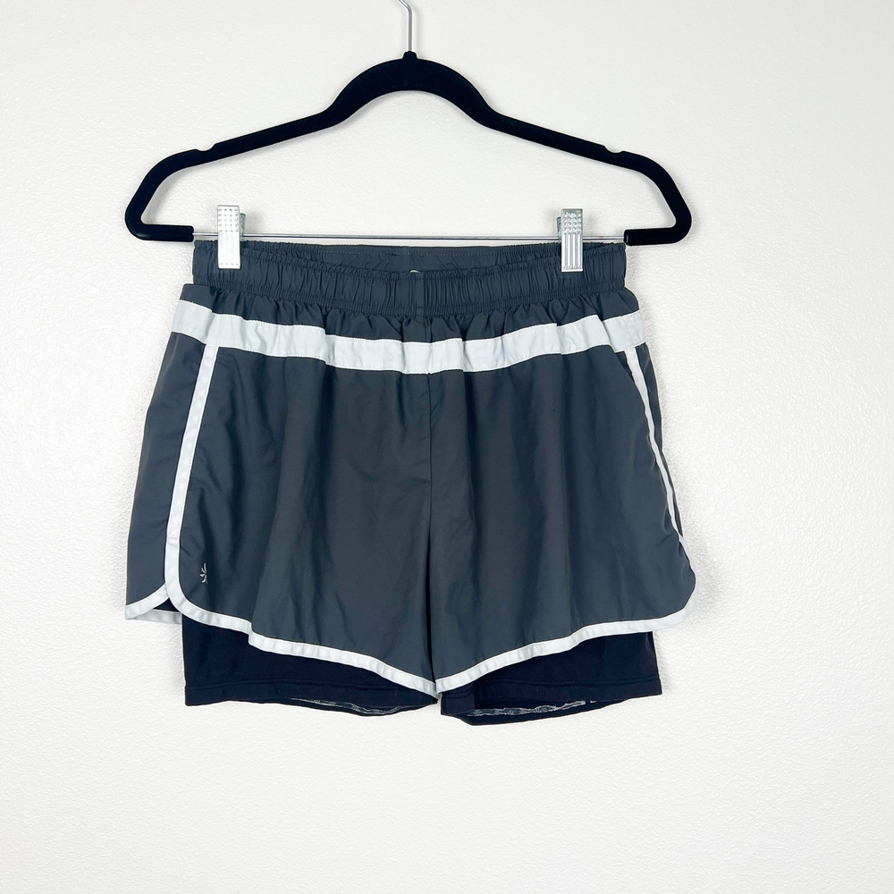 Athleta‎ Lined Running Shorts Grey Sz M